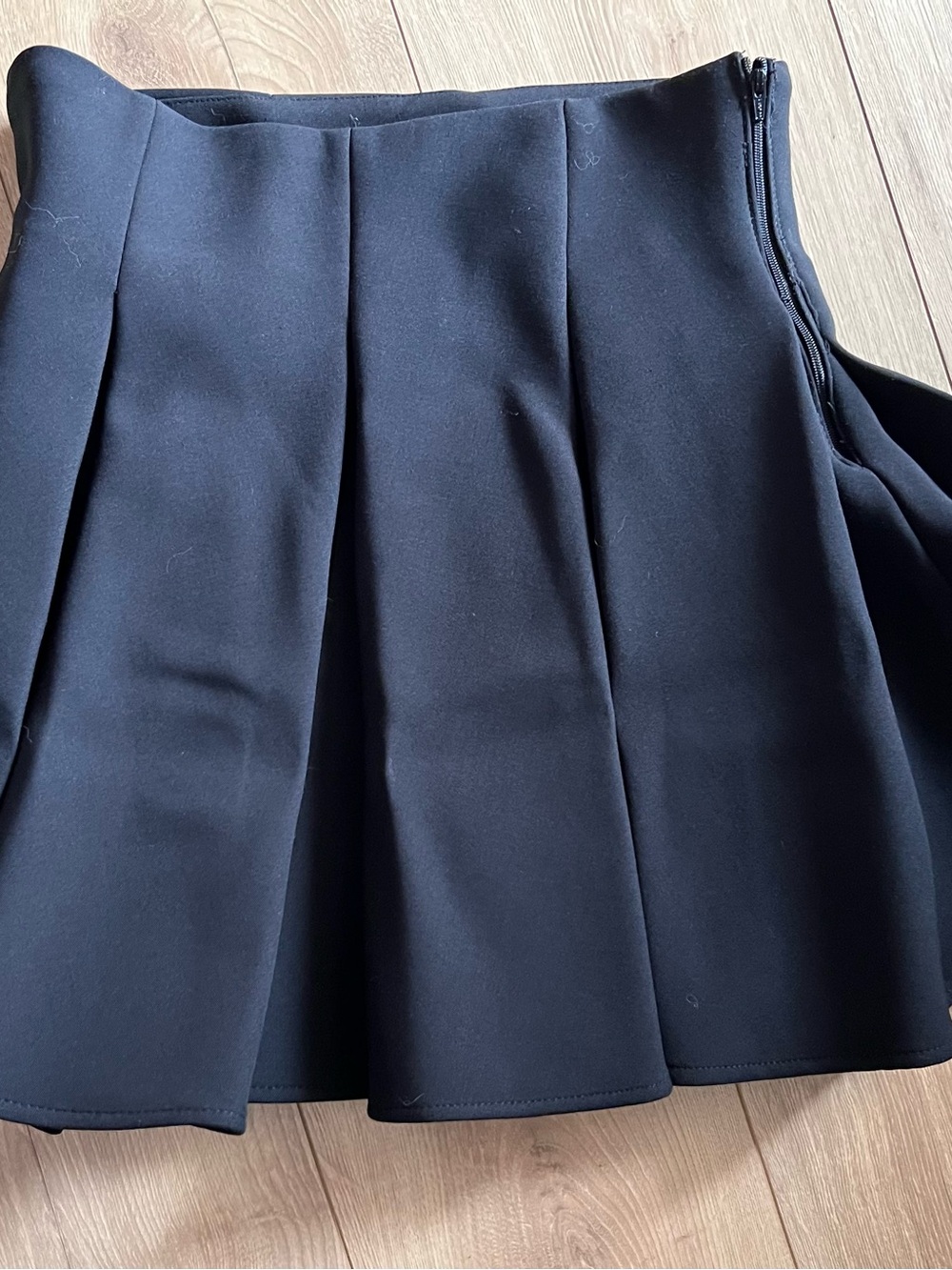 Zara Black Circle Skater Skirt